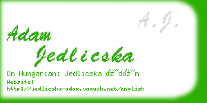 adam jedlicska business card